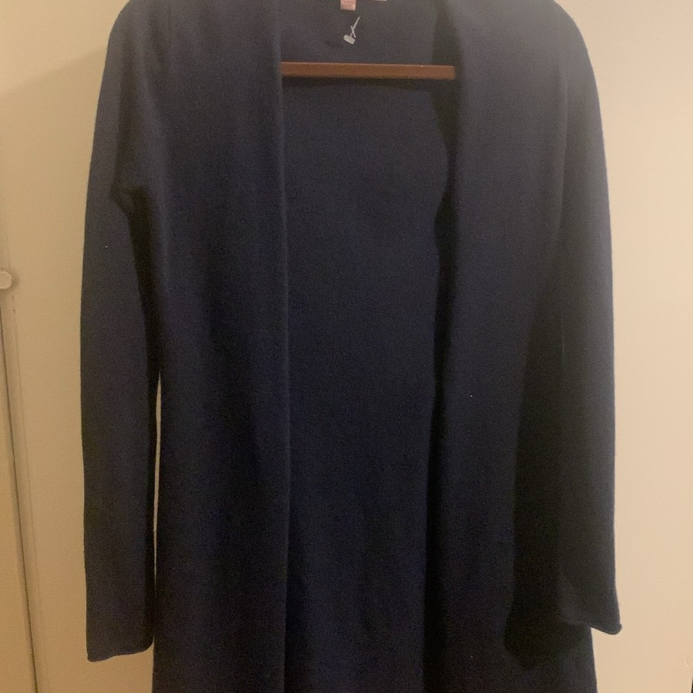 Calypso St. Barth 100% cashmere navy cardigan  -- new without tags